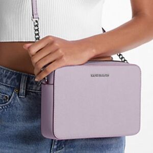 MICHAEL KORS Jet Set Large Saffiano Leather EW Crossbody Bag
Light Quartz 
NWT